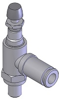 #10-32:5/32" OD Tubing Right Angle Flow Control ACK 53-32